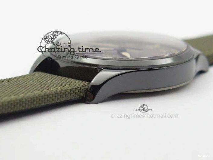 MIROTIME 0208 SunProtective MARK XVII IW324702 Real Ceramic MK Best Edition Green Dial On Green Nylon Strap A 7288